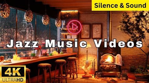 Calm Jazz Music Cozy Bookstore Cafe Ambience Soothing Winter Jazz