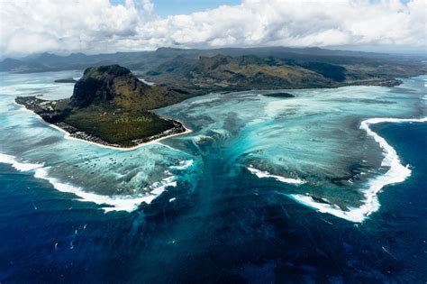 Take A Scenic Aerial Tour To This Underwater Waterfall