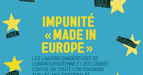 Impunit Made In Europe Pourquoi Lue Soppose Un Trait Sur La