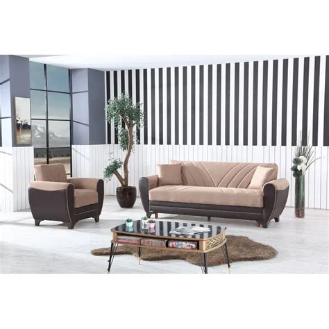 Leydi 3 Piece Sleeper Living Room Set VigsHome