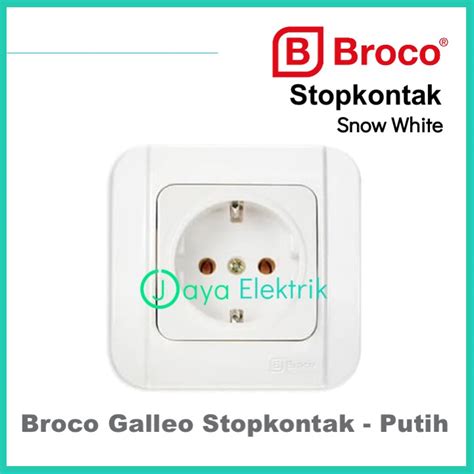 Jual BROCO Saklar Engkel Seri Dan Stop Kontak Tanam Sakelar NEW GEE