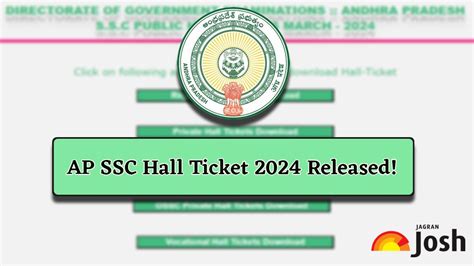 Ap Ssc Hall Ticket 2024 Out Direct Download Link Here