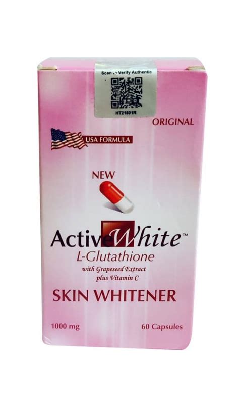 Active White L Glutathione Skin Whitener Capsules At Rs Box