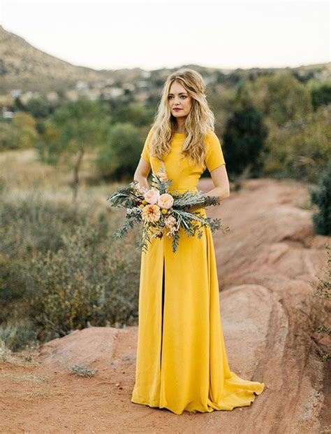 Lemon Sunflower And Marigold Yellow Bridesmaids Dresses Yellow