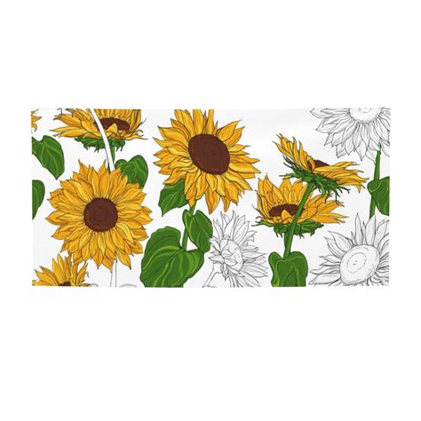 zufioo plump sunflower  sketch print holiday banners party banners