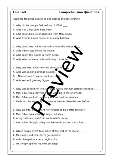 Roald Dahl Esio Trot Worksheets Made By Teachers