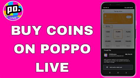 How To Buy Coins On Poppo Live Youtube