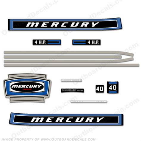 Mercury Hp Outboard Engine Decals