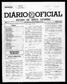 Diário Oficial do Estado de Santa Catarina Setembro de 1991 Arquivo