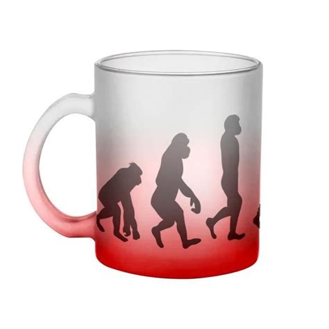 Mug en Verre Rouge Evolution Retro Gaming Arcade Jeux Vidéo Vintage