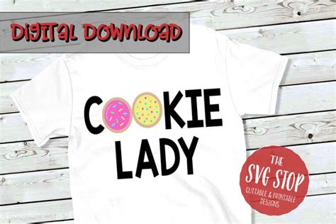 Cookie Lady Svg Png Dxf