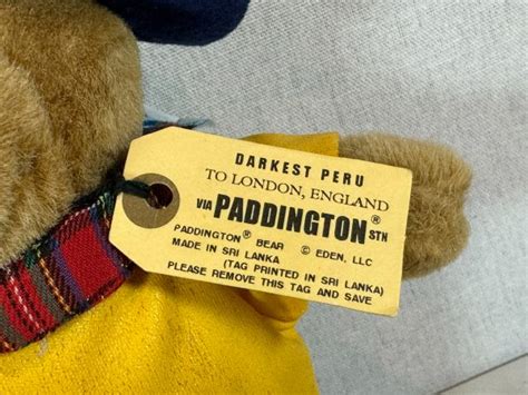 Gabrielle Style Paddington Bear By Eden Curiosity Classics