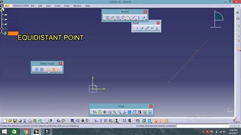 Sketcher Profile Tool Bar Commands Catia V5 Youtube