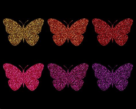 Glitzer Schmetterling Png Schmetterling Clipart Hochaufl Send Etsy