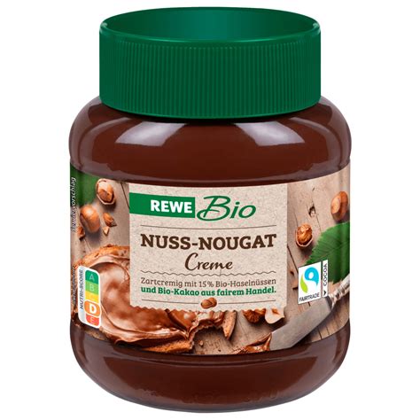 REWE Bio Nuss Nougat Creme 400g Von REWE Ansehen