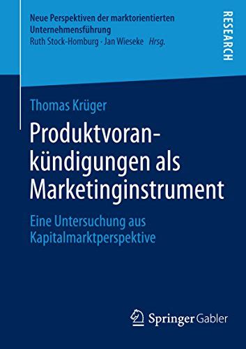 Produktvorank Ndigungen Als Marketinginstrument Eine Untersuchung Aus