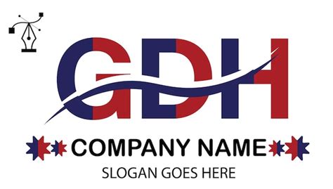 Premium Vector Gdh Letter Logo