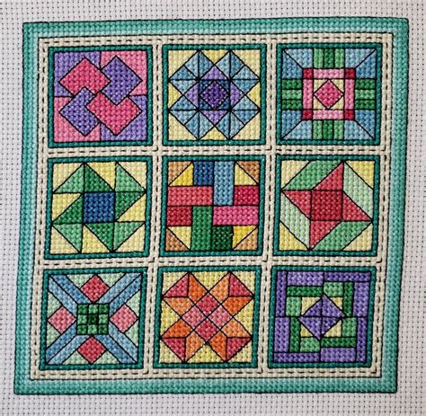 Kaleidoscope Quilt Blocks 4 Cross Stitch Pattern Kaleidoscope