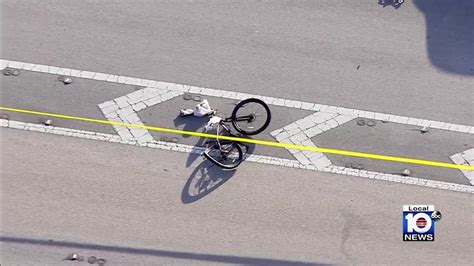 Bicyclist Killed After Being Struck By Car In Davie Youtube