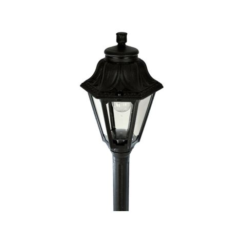 Farol C Columna Colonial Negro IP55 E27 MIZAR ANNA FL0530 Fivisa