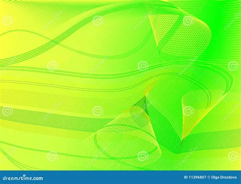 Fondo Verde Y Amarillo Abstracto Ilustración del Vector Ilustración