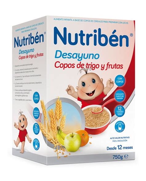 Papilla Deayuno copos de Trigo y Frutas Nutribén Nutribén El