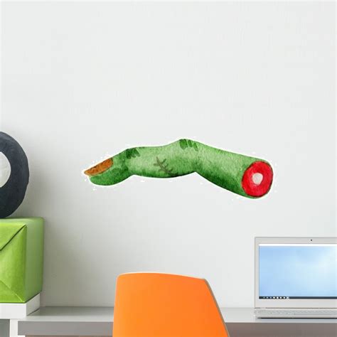 Hand Drawn Severed Finger Watercolor Cut Wall Decal