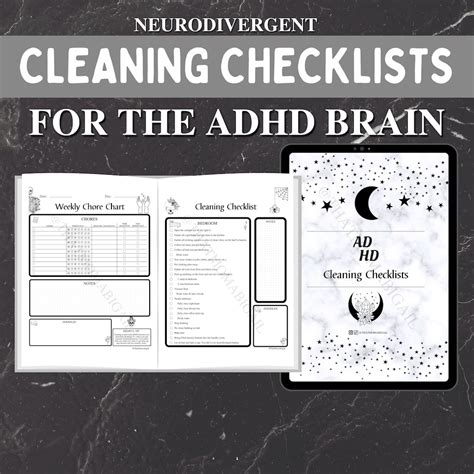 Adhd Neurodivergent Cleaning Checklists For The Home Etsy