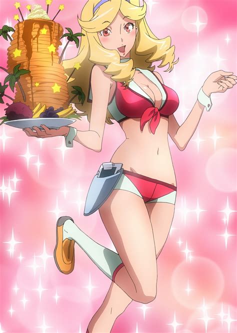Honey Space Dandy Space Dandy Absurdres Highres 10s 1girl Blonde Hair Boobies Uniform