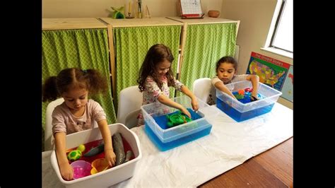 Colorful Water Sensory Play Sea Animals Screen Free Activity Youtube