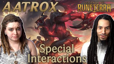 Arcane Fans React To Aatrox Special Interactions Legends Of Runeterra