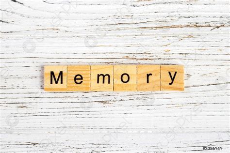 MEMORY Word Made With Wooden Blocks Concept Stock Photo 2056141