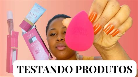 MAKE LINDA EM TONS DE MARROM TESTANDO PRODUTOS BASE E BRUMA NINA