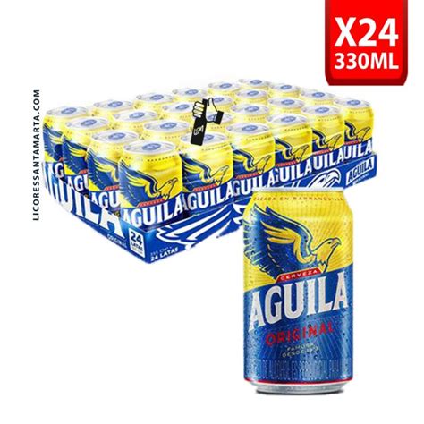 AGUILA ORIGINAL LATA 330ml X 24 Uds Licores Santa Marta