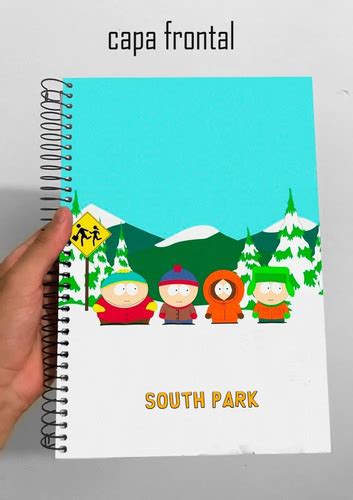 Caderno South Park Desenho Escolar 1 Matéria Parcelamento sem juros