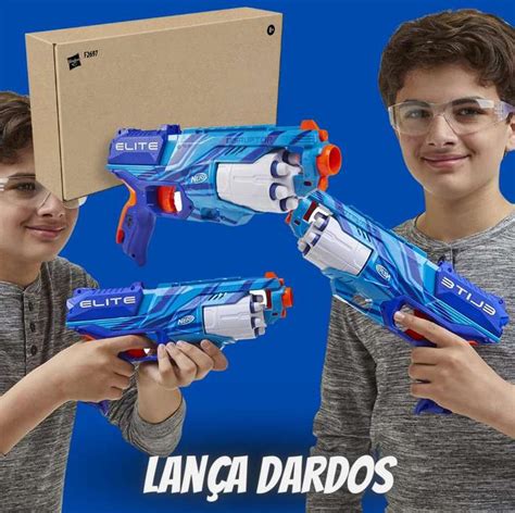 Nerf Lan A Dardos Elite Disruptor Azul Tambor Girat Rio Para