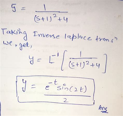 [solved] Solve The Following Differential Equations Using Laplace