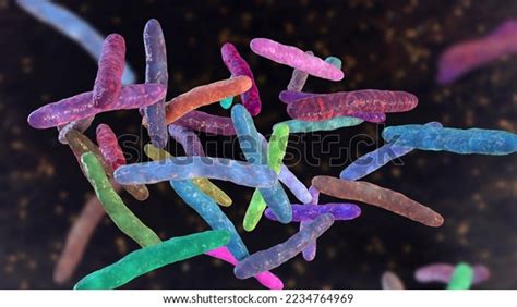 Bacteria Mycobacterium Bovis 3d Illustration Causative Stock ...