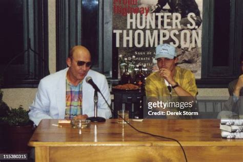 Hunter S Thompson Promotes The Proud Highway With Johnny Depp Photos And Premium High Res