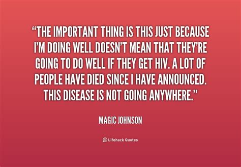 Magic Johnson Hiv Quotes. QuotesGram