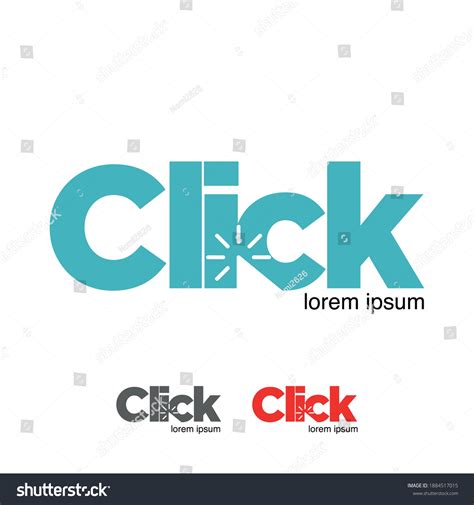 Click Logo Vector Graphic Element Stock Vector (Royalty Free) 1884517015 | Shutterstock