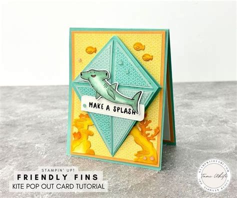 Blog Hop Video How To Make Kite Pop Up Cards With Friendly Fins