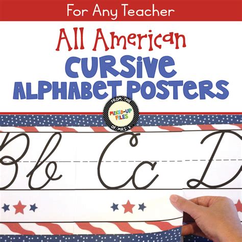 Retro Brights Cursive Alphabet Posters Printable PDF 52 OFF