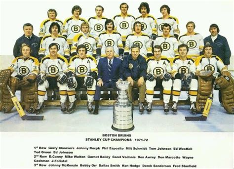 Bobby Orr Boston Bruins Stanley Cup Championship Team