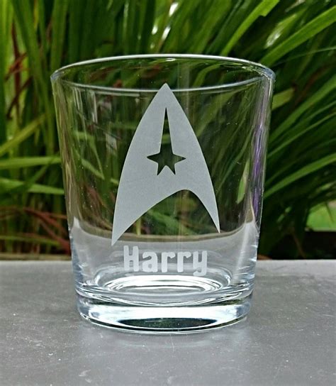 Star Trek Engraved Tumbler Glass Personalised Whisky Etsy