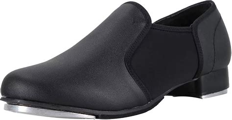 Dynadans Slip On Black Tap Shoes For Big Kidadult