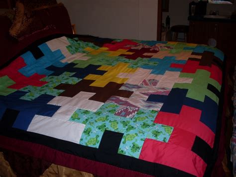 Jigsaw Puzzle Quilt I Made From My First Grandson Puzzle Quilt