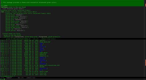 Green Is The New Black Theme Emacs Themes