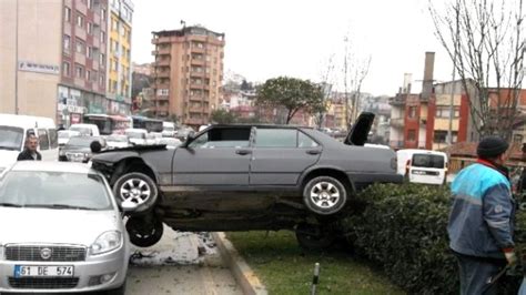 Trabzon da İlginç Kaza Son Dakika