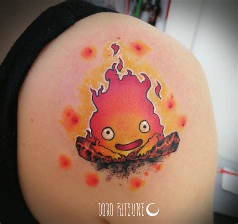 Studio Ghibli Tattoo Calcifer The Howl Moving Castle Il Castello